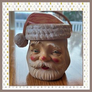 Vintage Santa Claus by Fontanini Italy🎅🏻Christmas Music Box Hard Plastic 1984